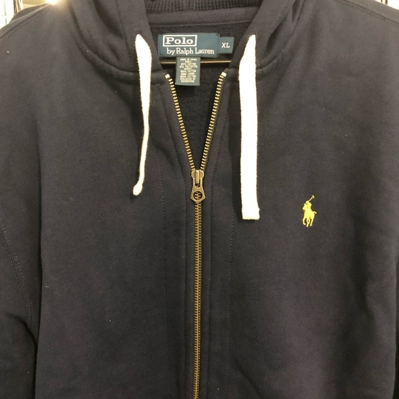Polo Ralph Lauren hoodie.  Blue.  Size XL - Picture 3 of 4